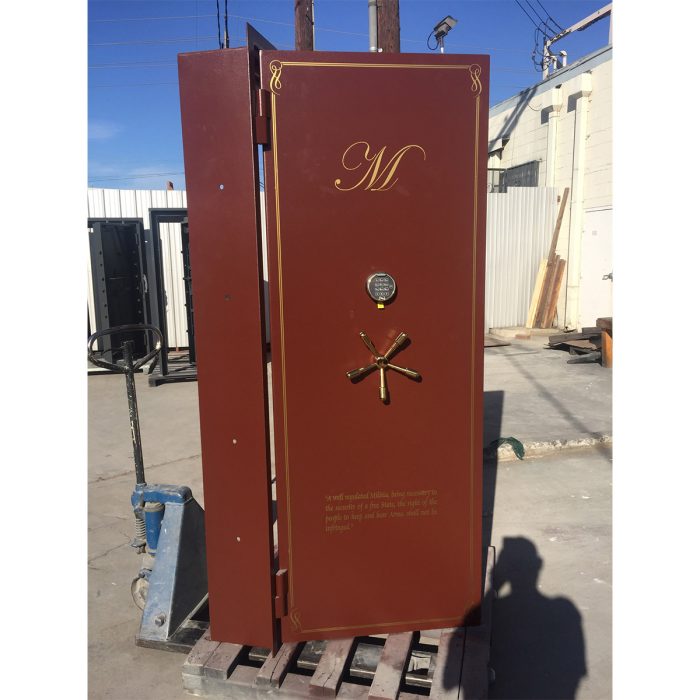 custom-vault-door-m-logo-brown-gold custom-vault-door-m-logo-brown-gold