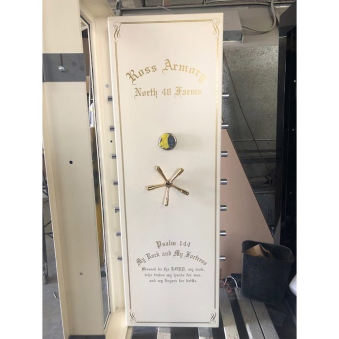 custom-vault-door-ross-armory-white-gold custom-vault-door-ross-armory-white-gold